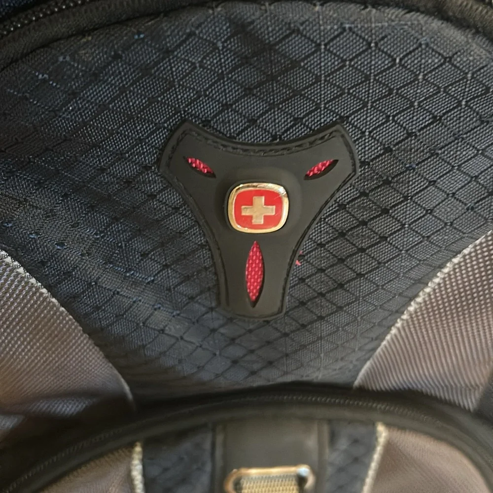 SwissGear Black and Gray Backpack with Padded Straps